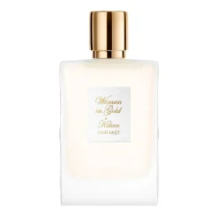 Woman in Gold Hair Mist